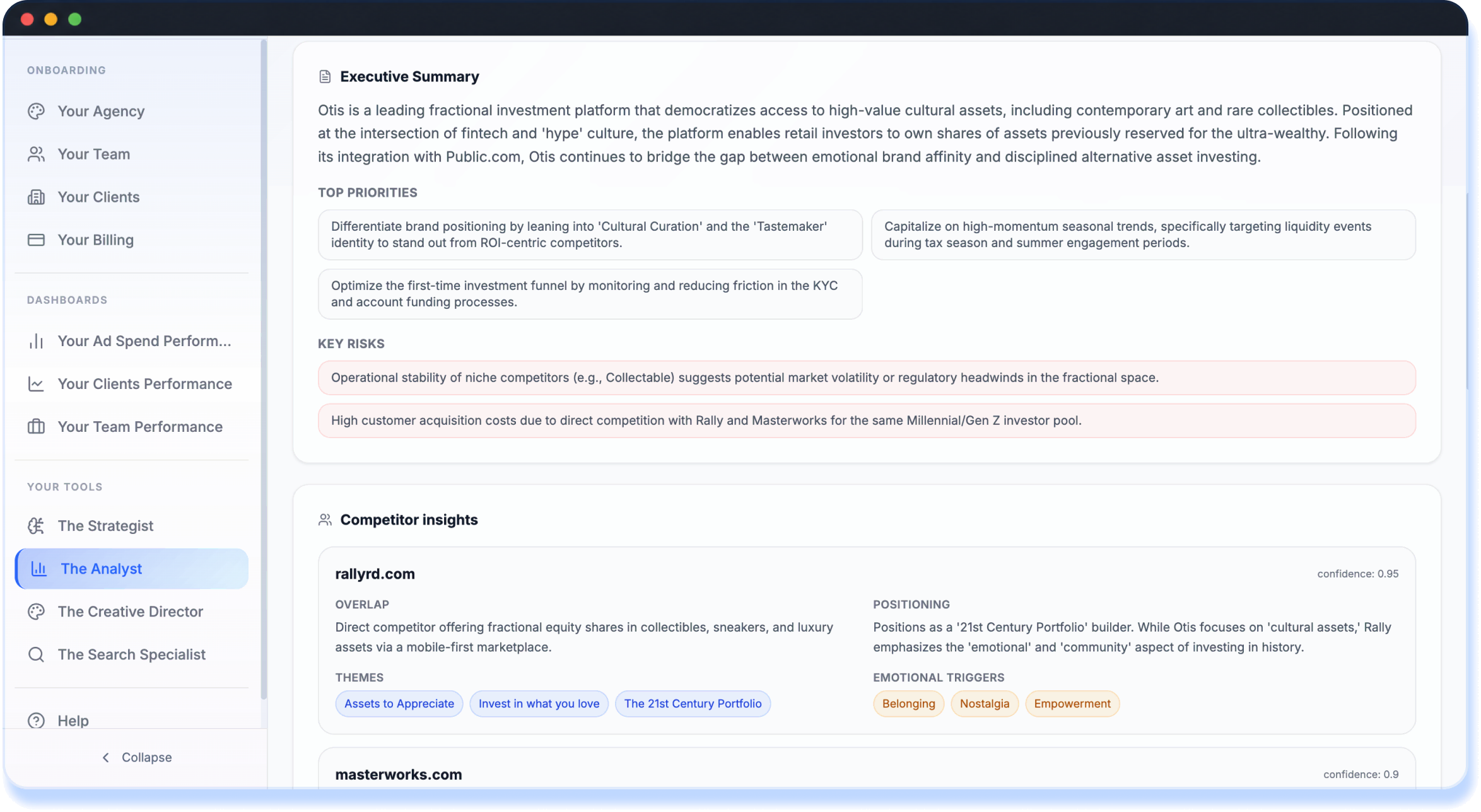The Analyst product preview